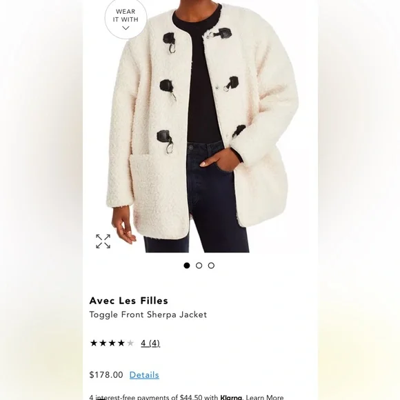 Avec Les filles Sherpa toggle jacket - Picture 8 of 8